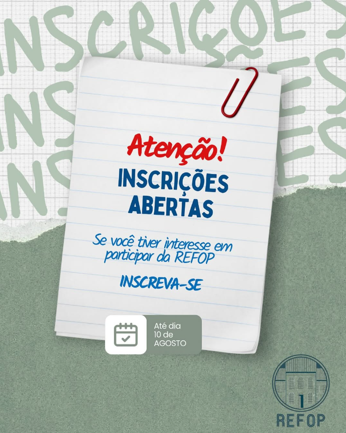 Faça Parte da História da REFOP: Junte-se à Próxima Gestão!